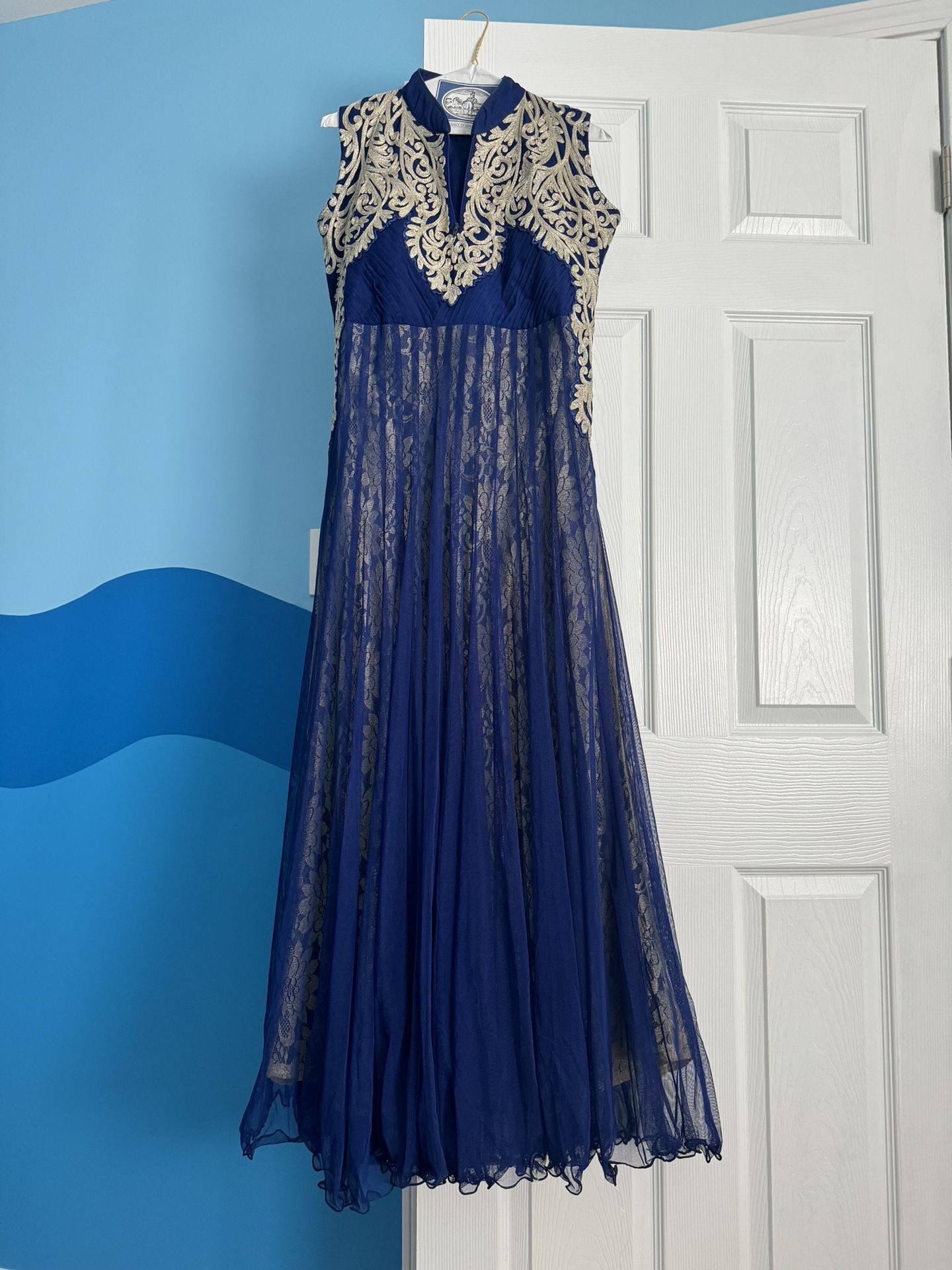 Indian Dress - Blue and Silver