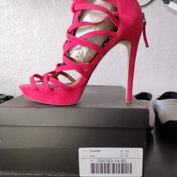 Women's Heels Hot Pink Size 8