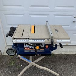 10 Inch Ryobi Table Saw With Foldable Stand
