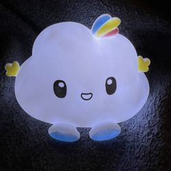 Cute Rainbow Cloud Night Light Nursery Decor Table Lamp