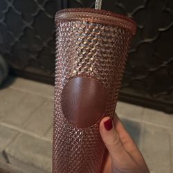 Rose gold Starbucks Tumbler -NEW