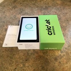 Brand New Cricket Wireless LG Stylo 5 android phone