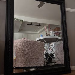 Large mirror - black ornate trim