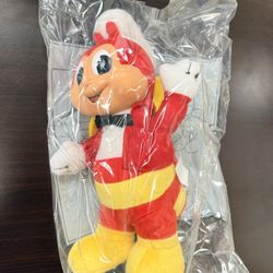 Jollibee 10” Doll Plush Toy hard plastic face