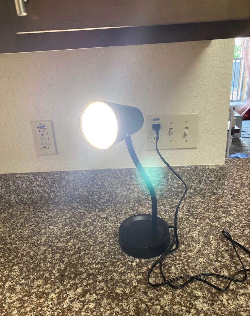 Modern Black Floor Lamp - Includes LED Bulb