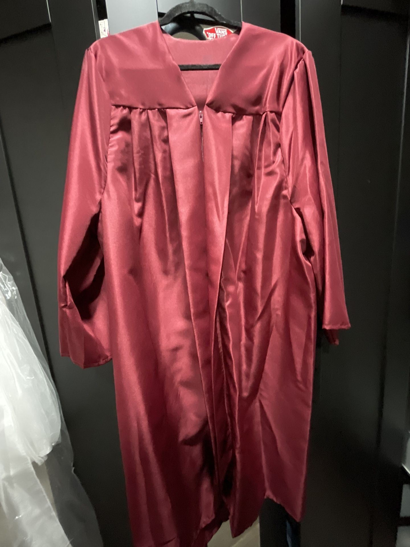 Burgundy Graduation  Gown 