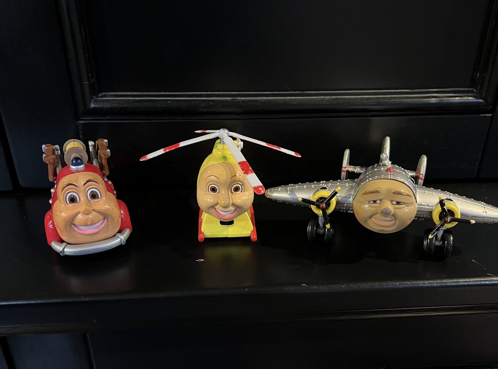 Jay Jay Jet Evan Fire Truck Herky helicopter Jake Plane lot of 3 see pics