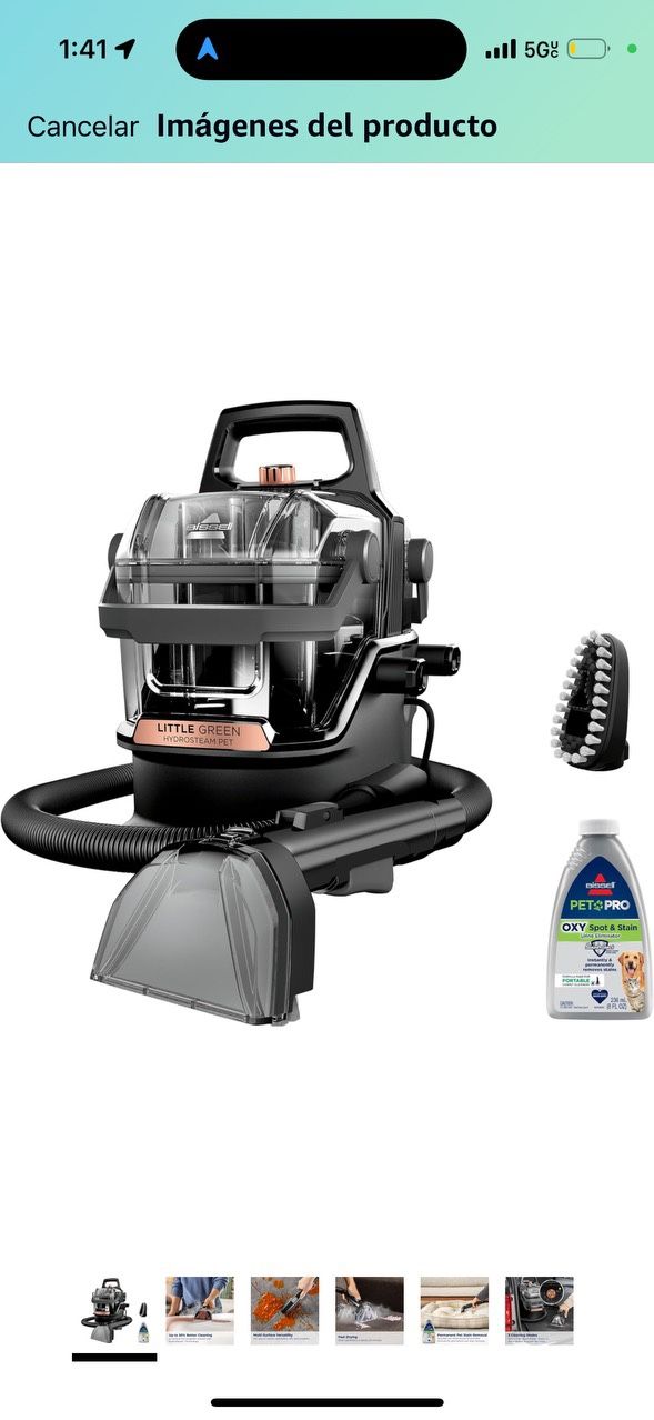 BISSELL Little Green HydroSteam 3618 Portable Multi-Purpose Carpet Cleaner