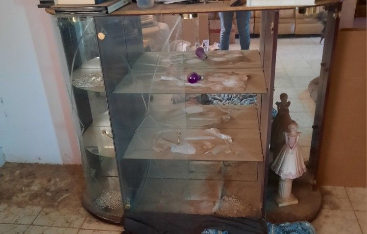 Medium Size Glass China Cabinet