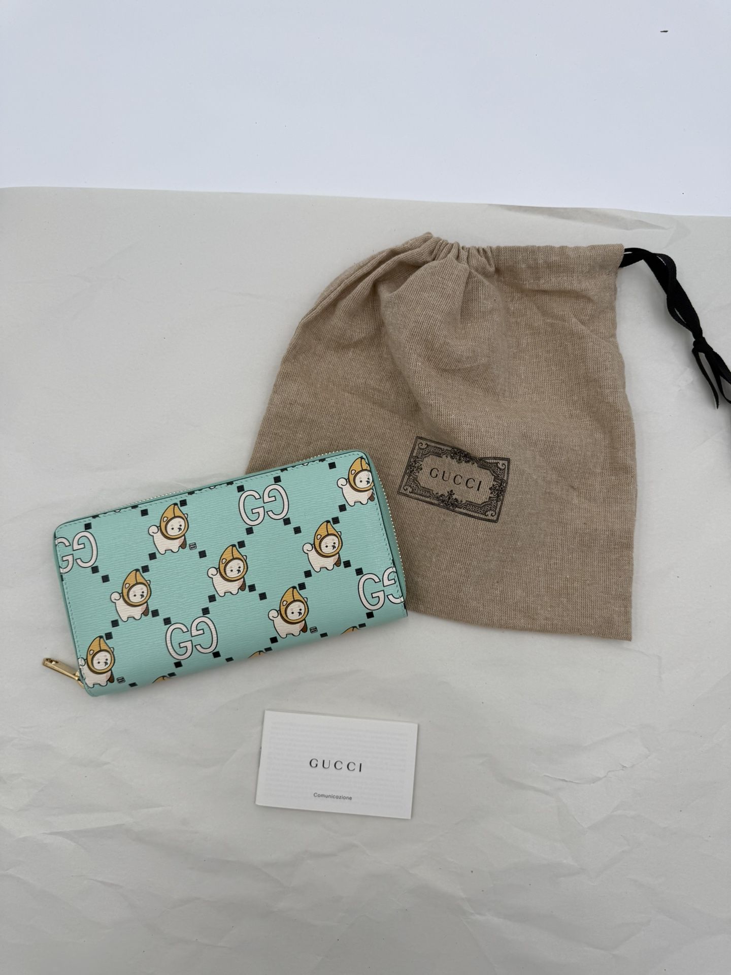 Auth GUCCI x Angela Nguyen Kawaii Long Zip Wallet – Limited Edition