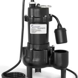 Submersible Water Sewage Effluent Pump 1 HP Cast Iron Tether Float NEW