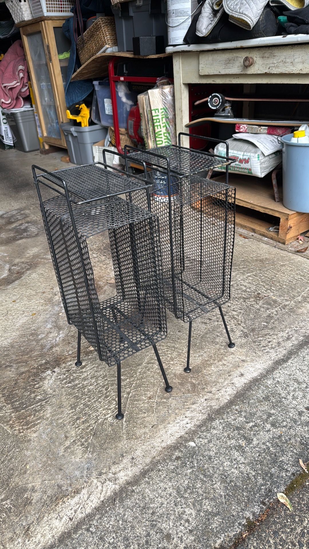 Vintage telephone / magazine stands