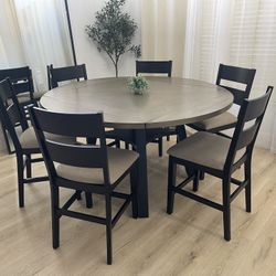 Dining Table And 6 Chairs Counter Height Round And Square 