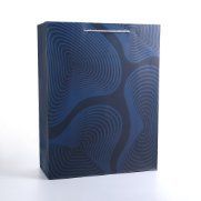 BEROIA Premium Gift Bags – 12 Pack – Wavy Lines – Size XL – 12.2×4.7×15.7 in – 210 GSM