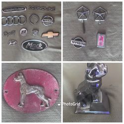Bundle Vintage Hood Ornaments/Emblems - 18 Items