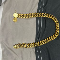 18k GOLD CUBAN LINK