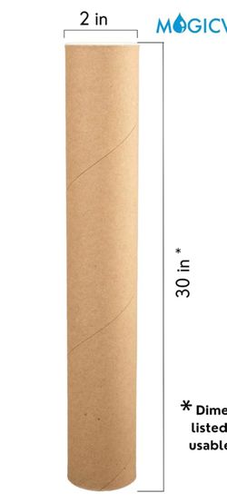 30 in by 2 in cardboard shipping or storage tubes