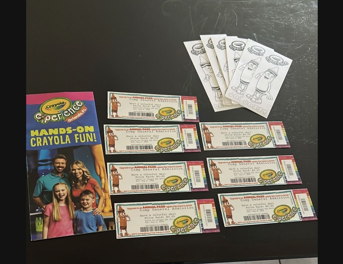 Seven Tickets To Crayola Line