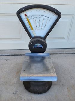 Vintage Weight Platform Scale Old Pitney Bowes Postal Rate