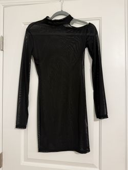 Black Sheer Dress Size M 