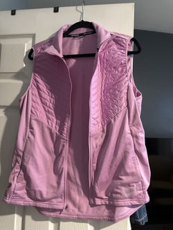 Nike Women's Light Pink Quilted Athletic Vest