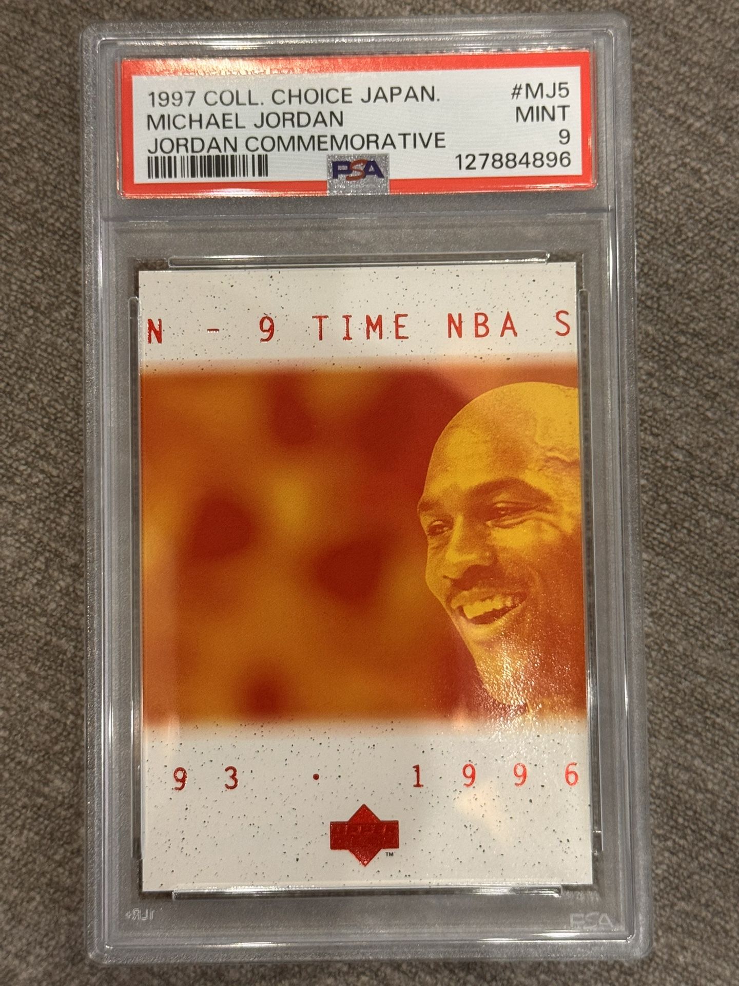 1997 Coll Choice Japanese Michael Jordan Commemorative #MJ5 PSA 9