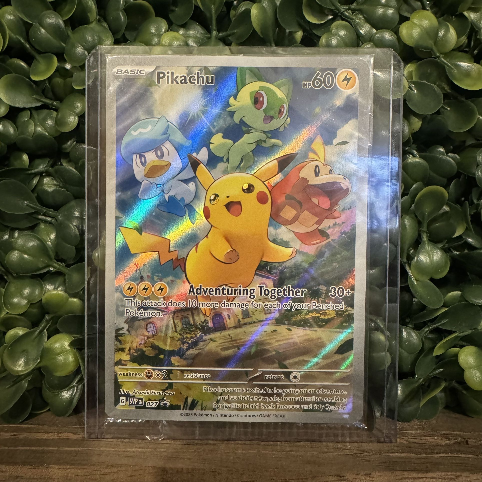 Pikachu 027 Sealed Paldea Evolved ETB Promo SVP Scarlet Violet