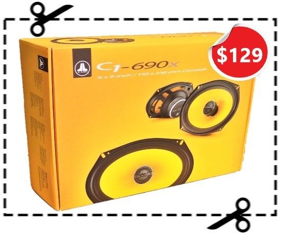 JL Audio Evolution C1-Series Car Speakers Set 6x9 Inch 2-Way Coaxial Speaker 225 Watts C1-690X 🚨 Payment Options Available 🚨 No Credit Needed 🚨