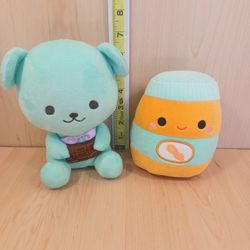 Chocolate Bear Plush & Peanut Butter Squishmallow