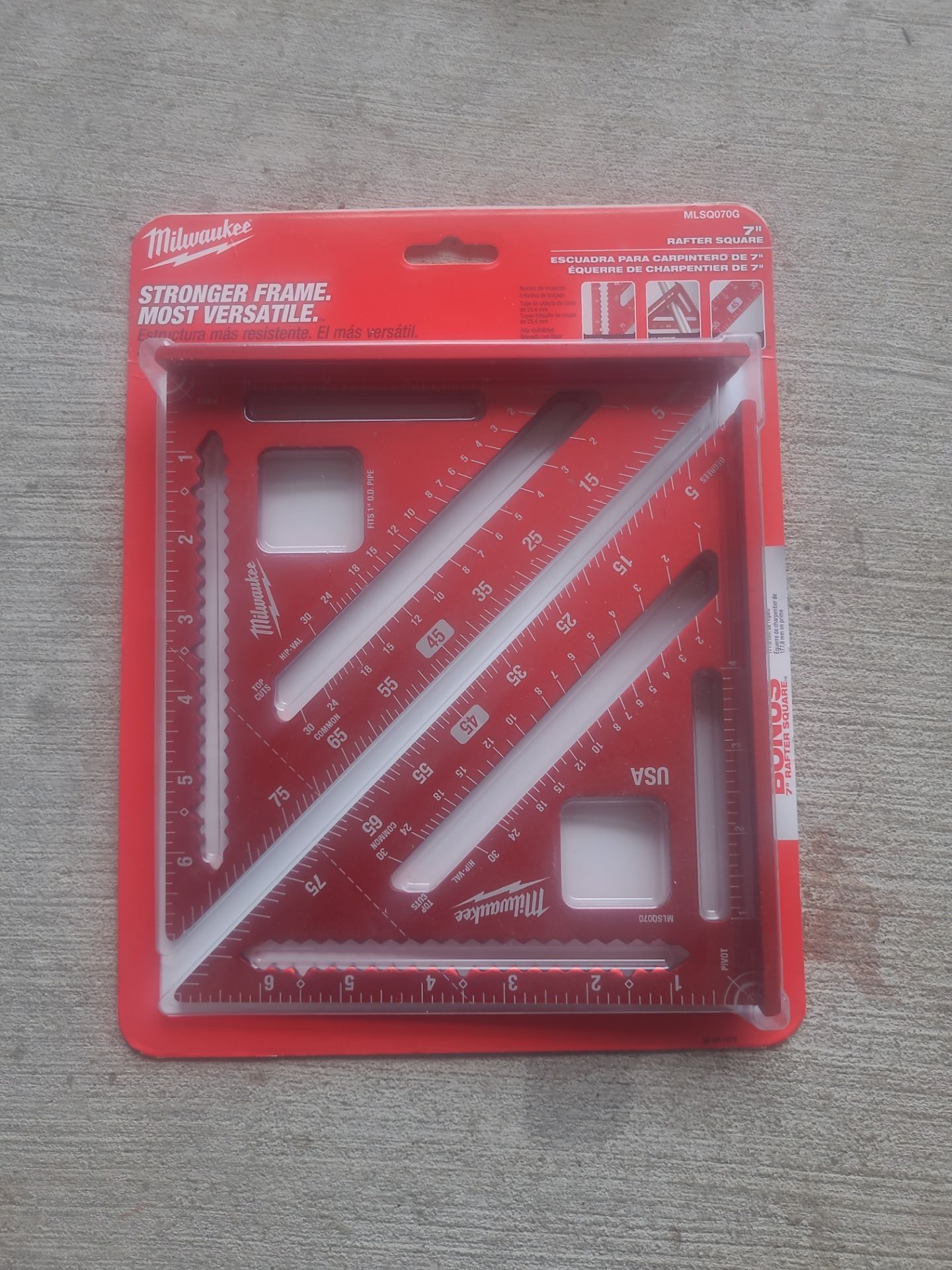 Milwaukee 7" two pack Rafter Square