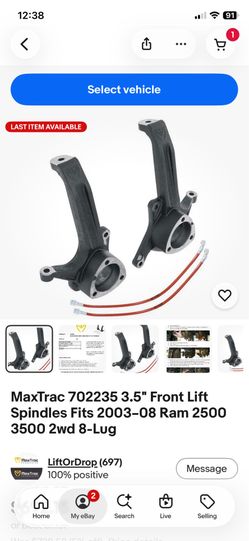 Max track lift spindles 3.5 dodge ram 2500 03-09