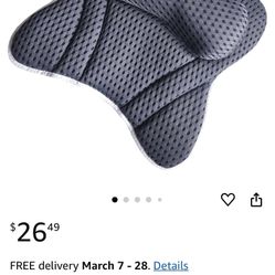 Bath Pillow RUVINCE Ergonomic Luxury Bathtub Pillow with Head,Neck, Shoulder and Back Support, 4D Bath Pillows for tub with 6 Powerful Suction Cups, F
