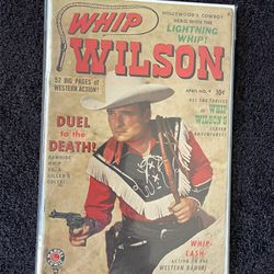 Golden Age, Whip Wilson #9 from Marvel Comics.  1950 1st Issue of series. Photo Cover & Origin!