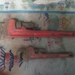 Ridgid Pipe Wrenches 24" And 1 12"