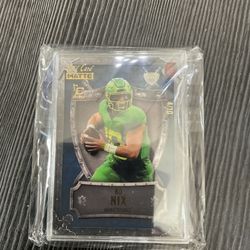 RARE Wild Card Bo Nix Rookie Football Card SSP #/10 Denver Broncos Superstar, Oregon Ducks 