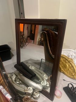 Large real wood heavy solid mirror