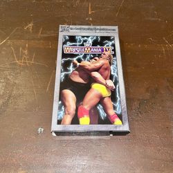 Wrestlemania 4 Vhs Tape 