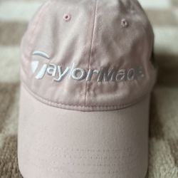 Taylormade Trump National Golf Cap Pink Strapback Hat Adjustable  