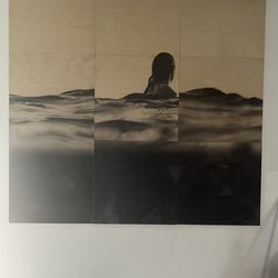 9-Piece Wood Artwork - Surfer In