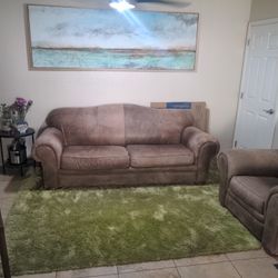 Leather Couch & Chair Set