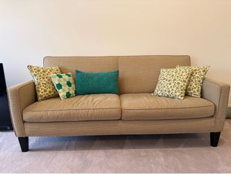 CB Small size pearly green sofa.