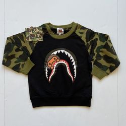 Camo Sleeves Bape Baby Sweatshirt For Kid 