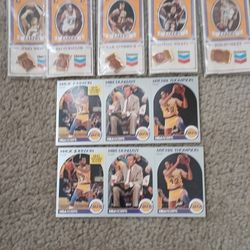 Lakers Basketball Trading Cards Vintage Pins Los Angeles Lakers