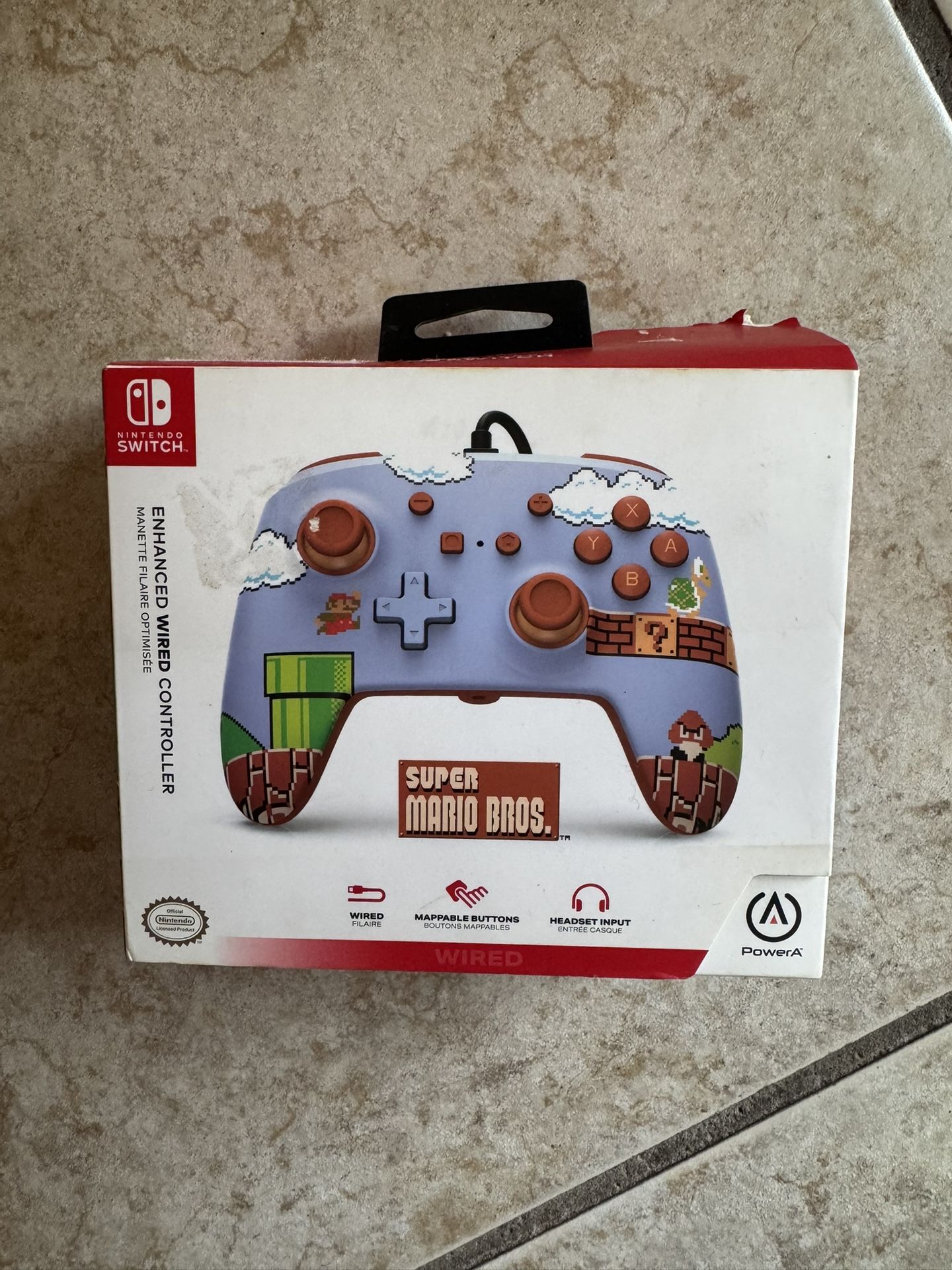 Super Mario Bros Nintendo Switch Enhanced Wired Controller