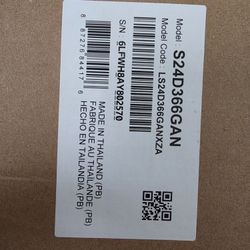 Samsung 24 Inches Monitor In Seal Box With Store Purchase Receipt 