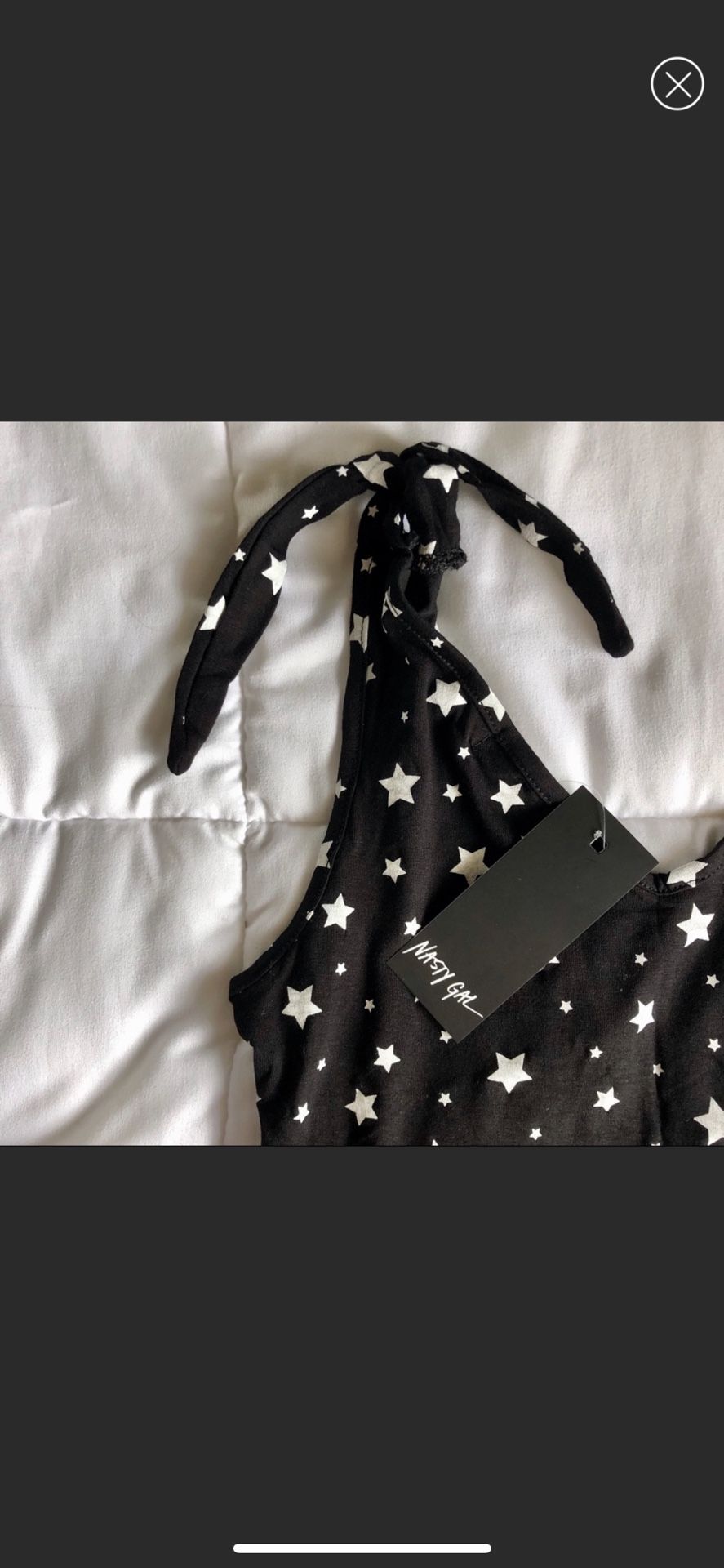 New With Tags Nasty Gal Star Bodysuit