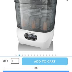 Baby Brezza One Step™ Baby Bottle Sterilizer And Dryer Advanced - Electric Steam Sterilizer With HEPA Filter
