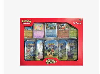 Ascended Heroes Mini Tins 5-Pack  130 each or 480 for everything I have 4 of them