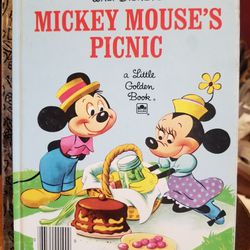 Little Golden Book #100-55 Walt Disney’s Mickey Mouse’s Picnic