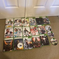 Vintage Xbox 360 Games CD Disks (19 Games Total)